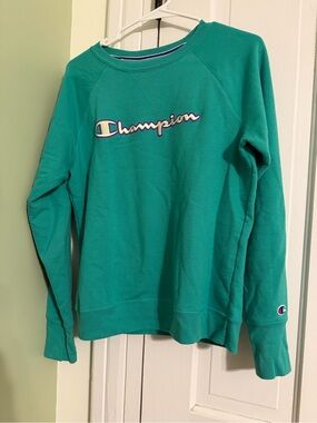Teal Champion Sweatshirt Small